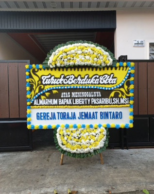 Papan Bunga Duka di Sumbersari Bantul